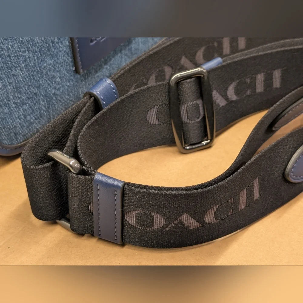 Coach Wyatt Crossbody Bag - NWT - Denim/Blue 7.75x4.5 Inches - Picture 13 of 14